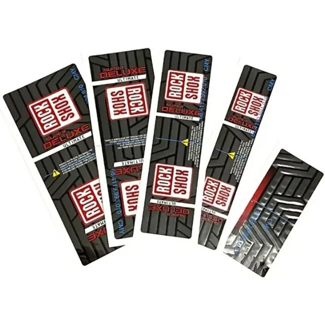 Autocollants Rockshox Super Deluxe Flight Attendant Gen-C Rouge/Blanc