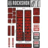 Autocollants Rockshox 30/32mm rouge 2