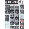 Autocollants Rockshox 35mm gris 3