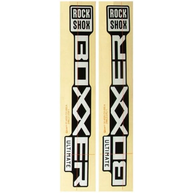 Autocollants Rockshox BoXXer argent et noir