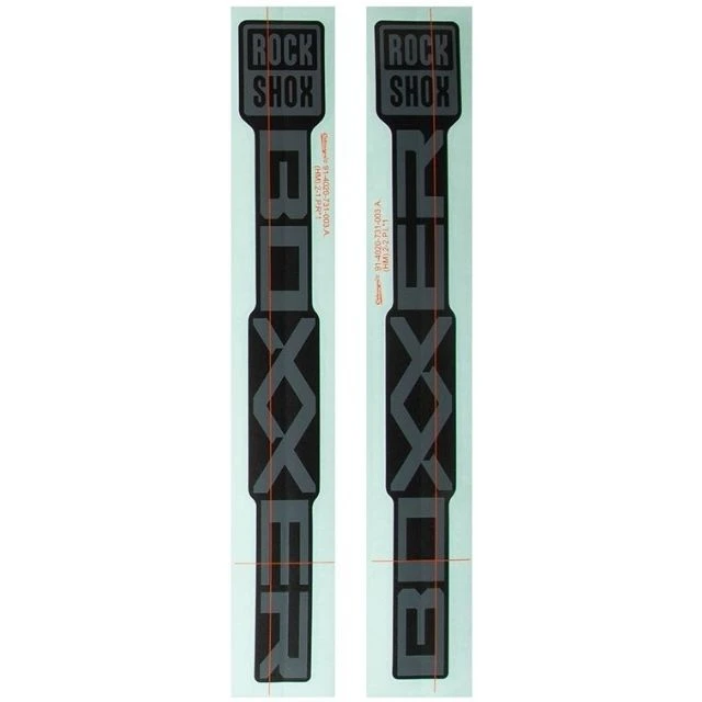 Autocollants Rockshox BoXXer gris et noir