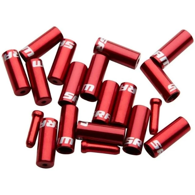 Kit d'embouts de câbles et gaines Sram aluminium rouge