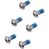 Lot de 6 vis titane pour disque de frein Sram argent 3