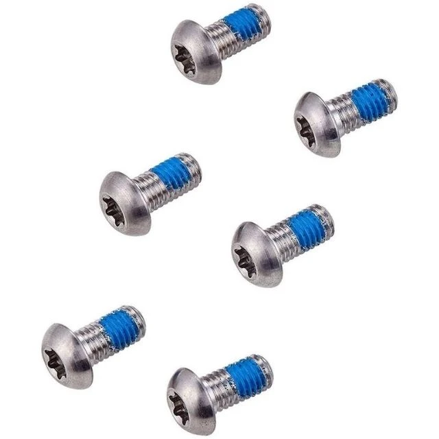 Lot de 6 vis titane pour disque de frein Sram argent