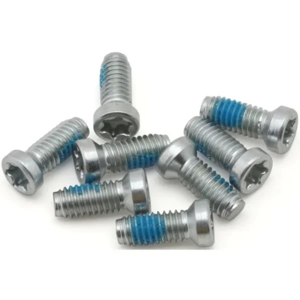 Lot de 8 vis pour manivelles Sram Directmount argent