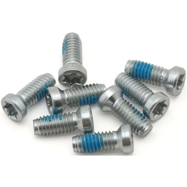 Lot de 8 vis pour manivelles Sram Directmount argent