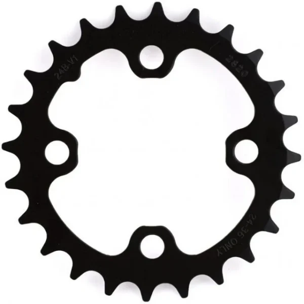 Plateau intérieur Sram 2v/3v 24 dents 64 BCD noir