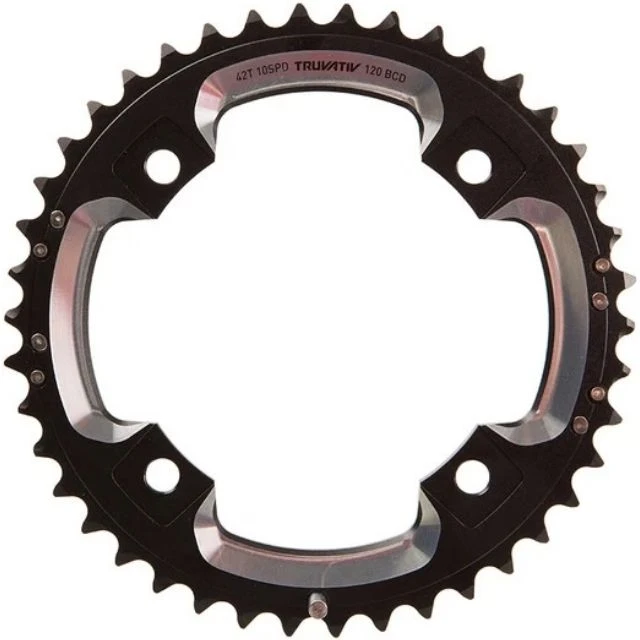 Plateau extérieur Sram X0/X9 10v 42 dents 120 BCD noir