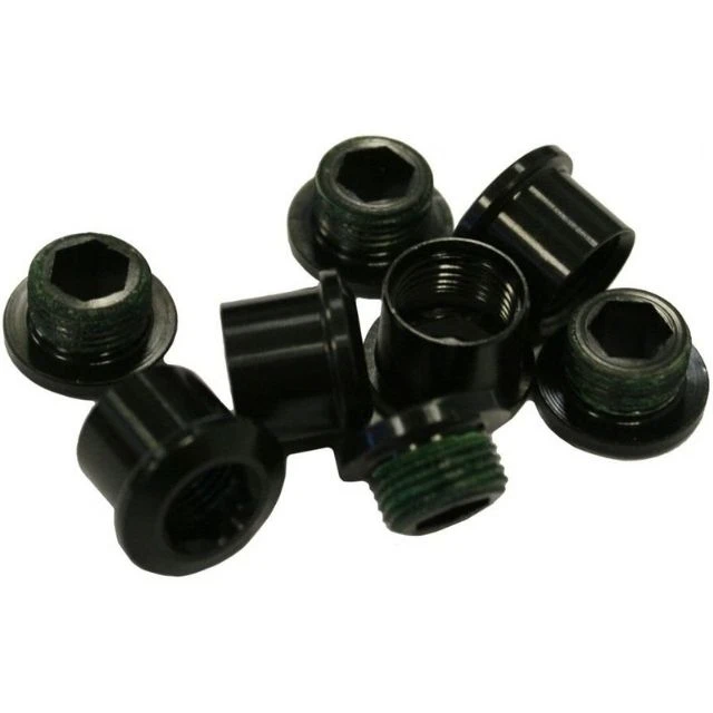 Lot de 4 vis de cheminée Truvativ acier noir M8.5x12.5 / M8.5x9.5