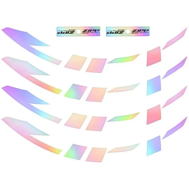 Autocollants Zipp 808 Silver Foil arc en ciel